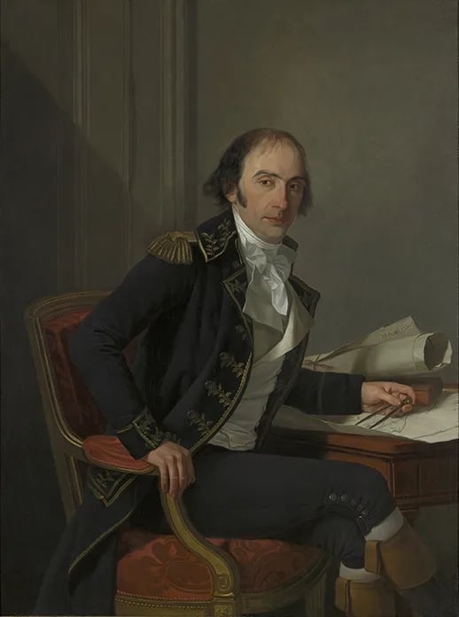 Porträt von Pierre-Nicolas-Joseph de Bourguet de Travanet (1753–1812) – Gedenkseite