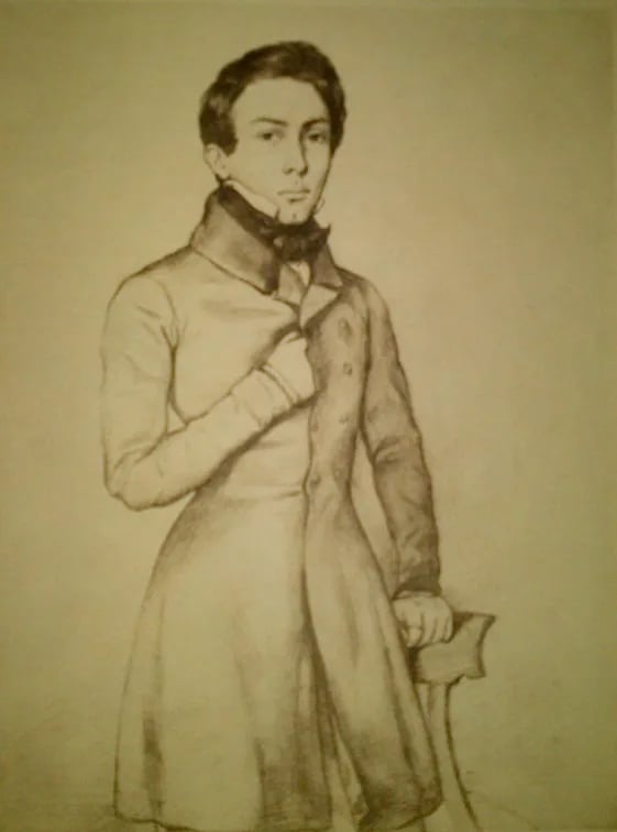 Porträt von Frédéric Chassériau (1807–1881) – Gedenkseite