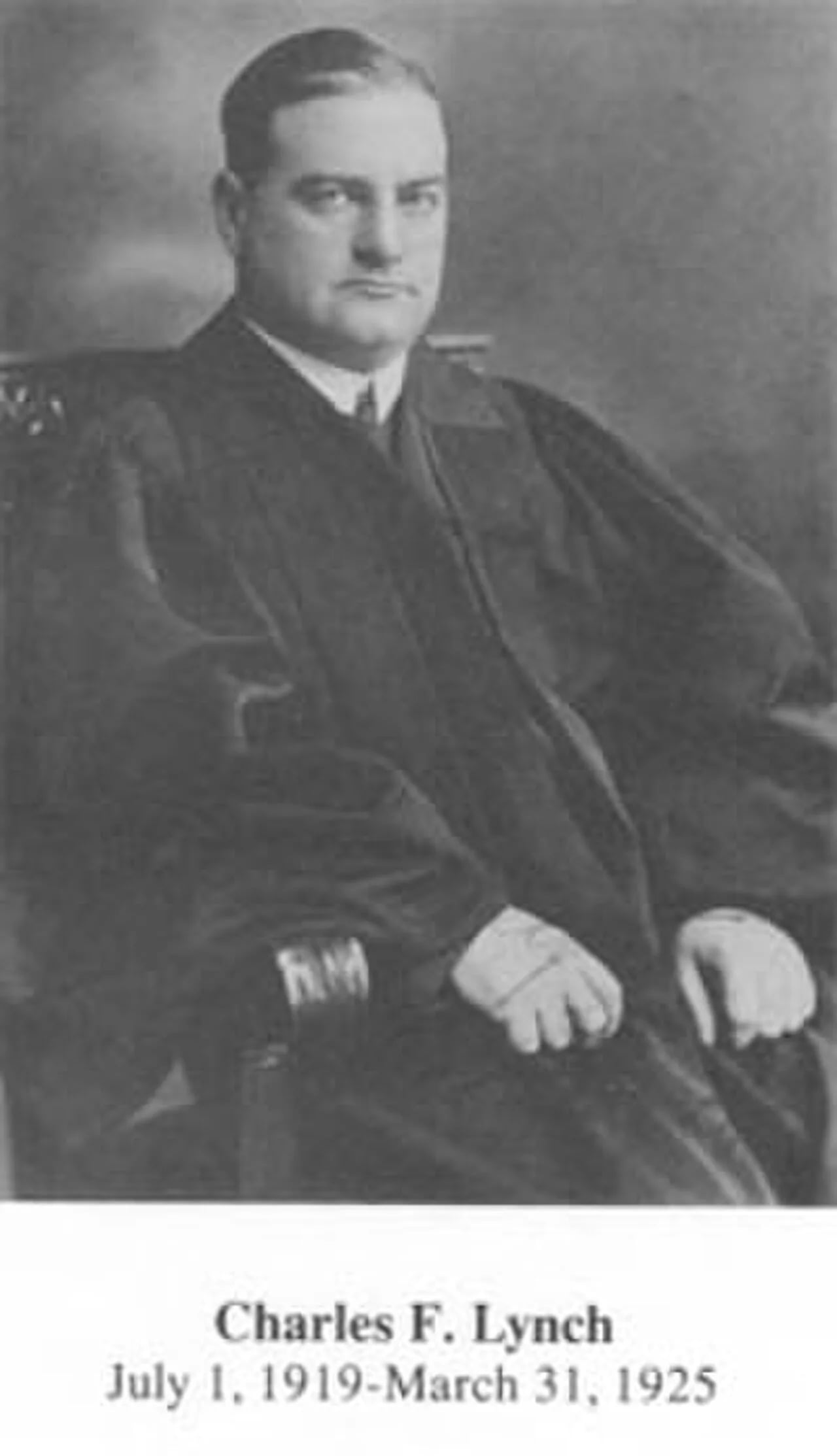 Porträt von Charles Francis Lynch (1884–1942) – Gedenkseite