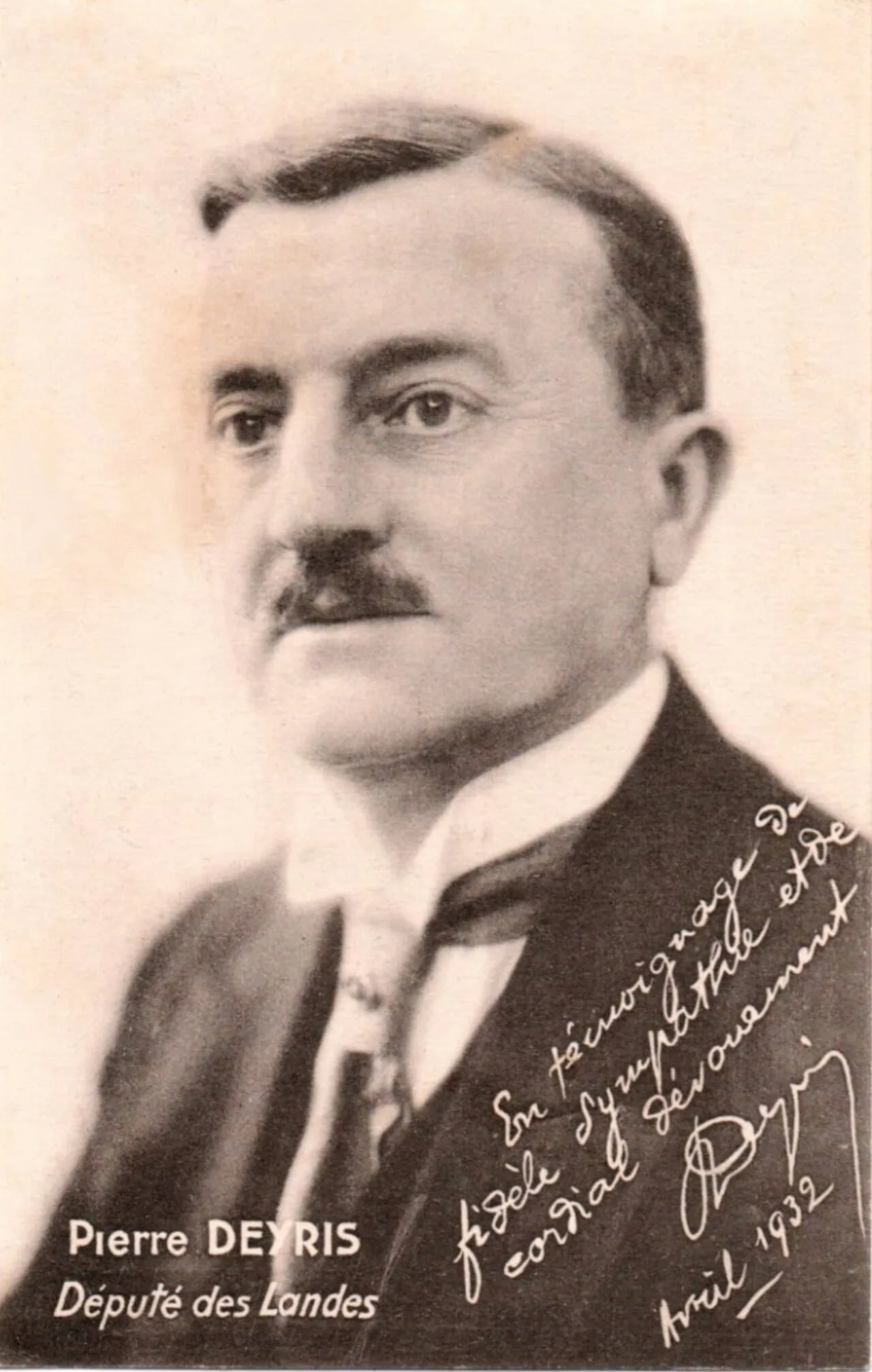 Porträt von Pierre Deyris (1875–1957) – Gedenkseite