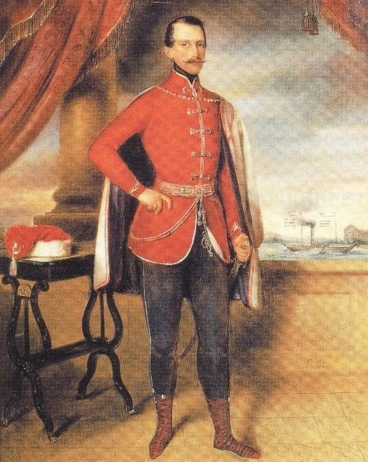 Porträt von Ambroz Vranyczány (1801–1870) – Gedenkseite