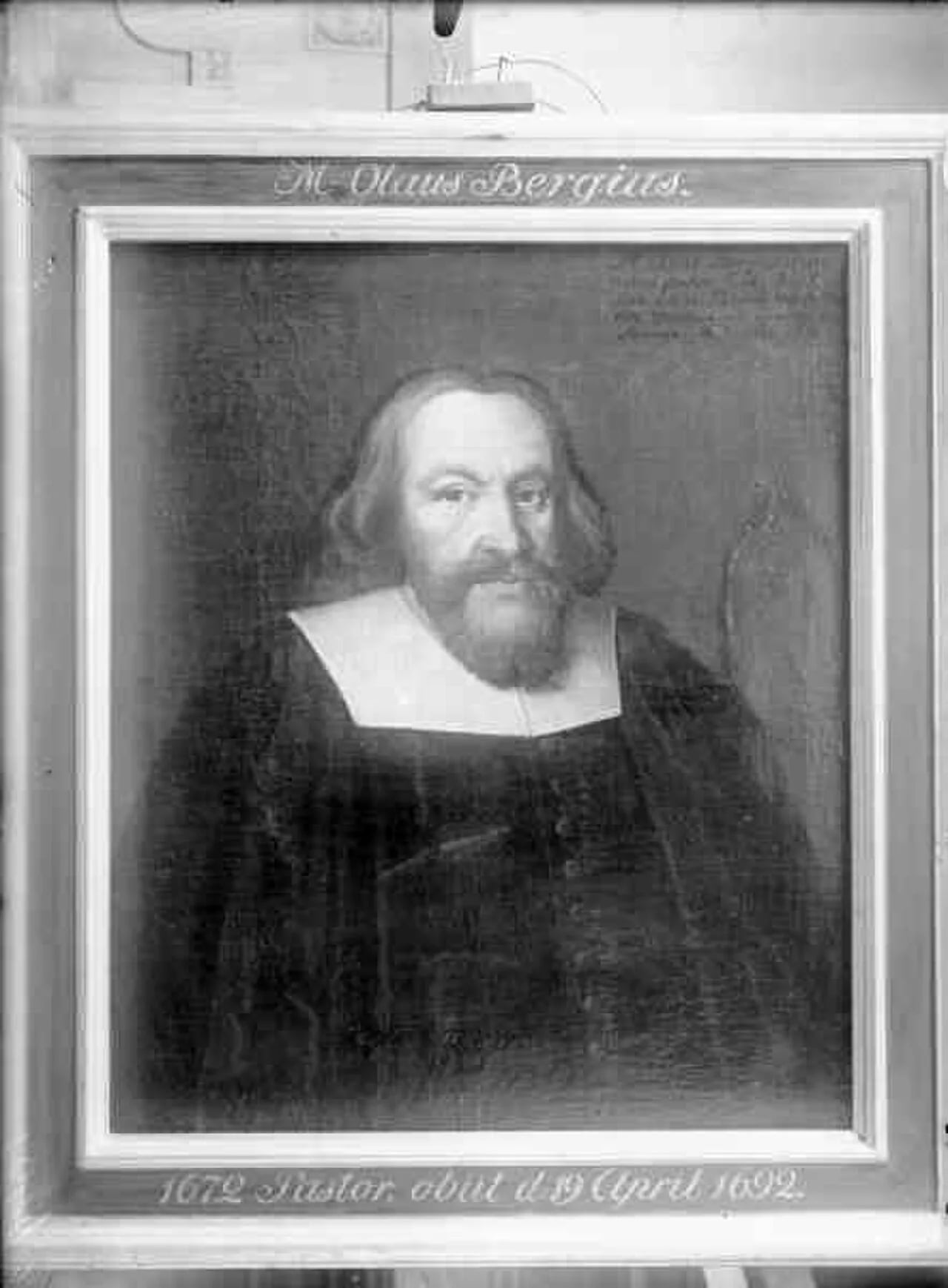 Porträt von Olaus Andreae Bergius (1627–1692) – Gedenkseite