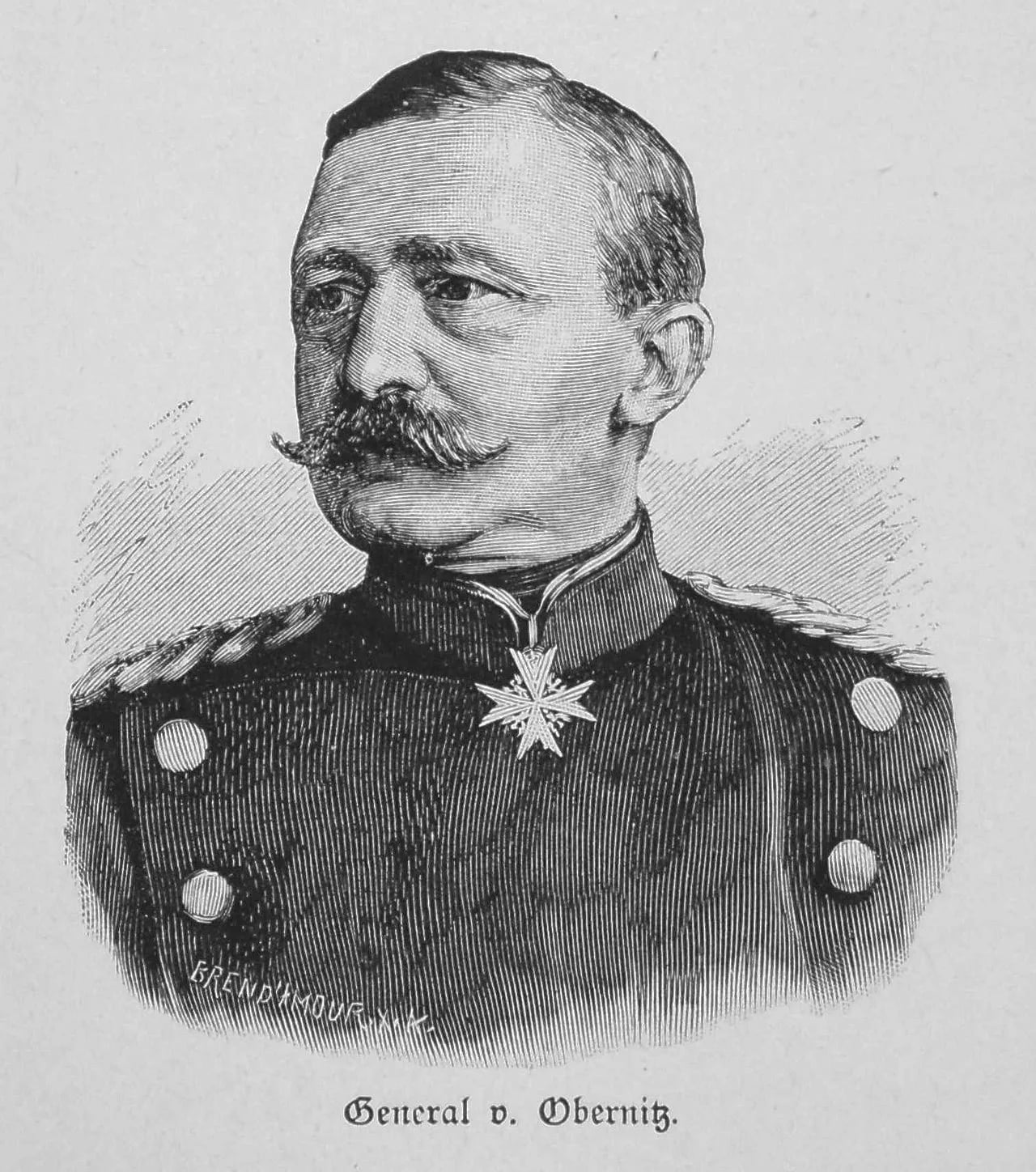 Porträt von Hugo von Obernitz (1819–1901) – Gedenkseite
