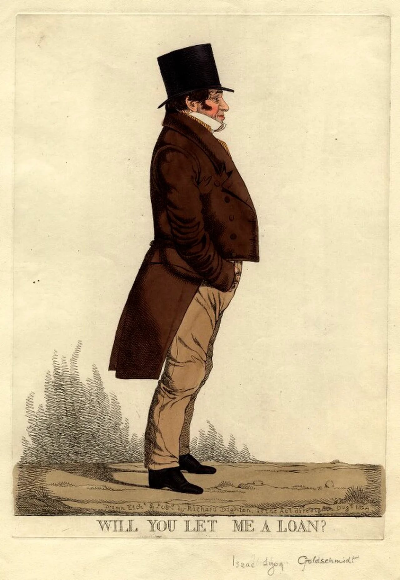 Porträt von Isaac Lyon Goldsmid (1778–1859) – Gedenkseite