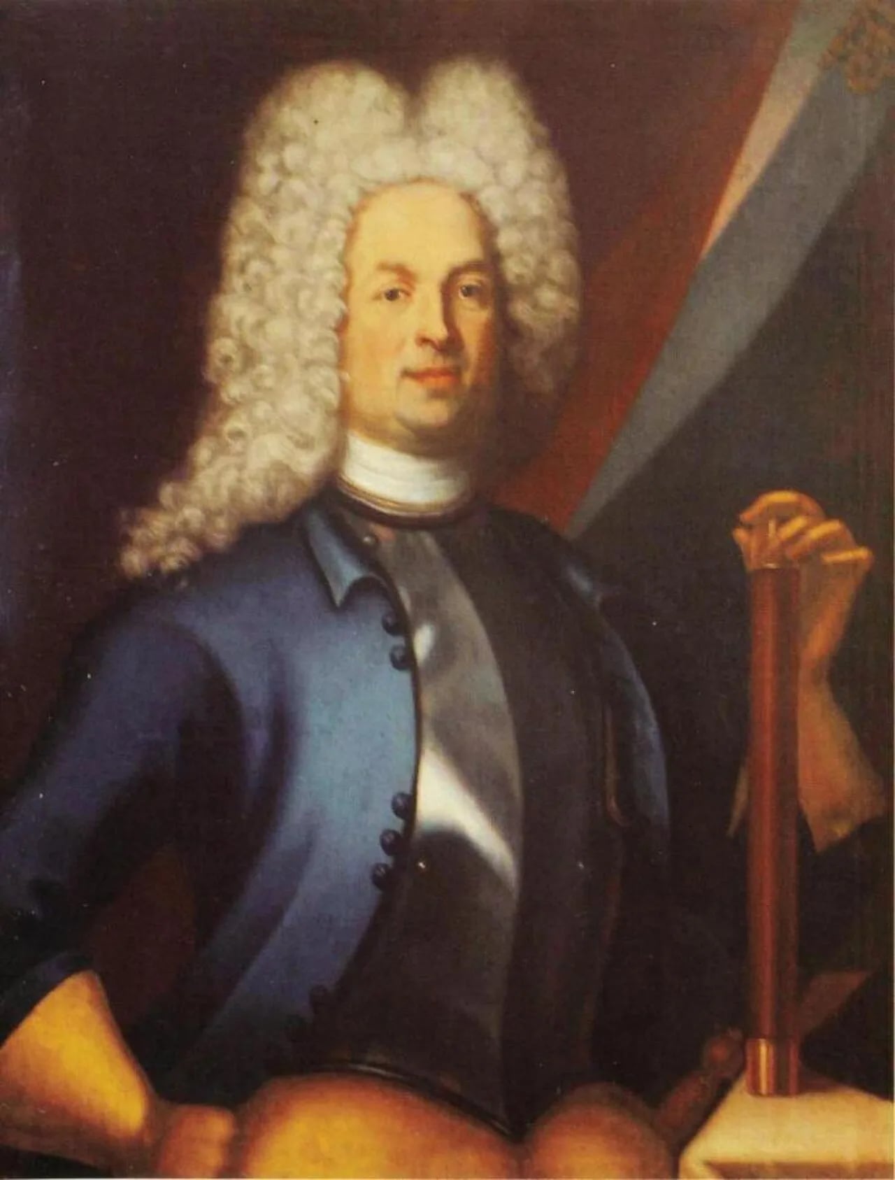 Porträt von Albedyll (d'Albedyhll), Christer Heinrich v., seit 1720 Frh. v. (1679–1750) – Gedenkseite