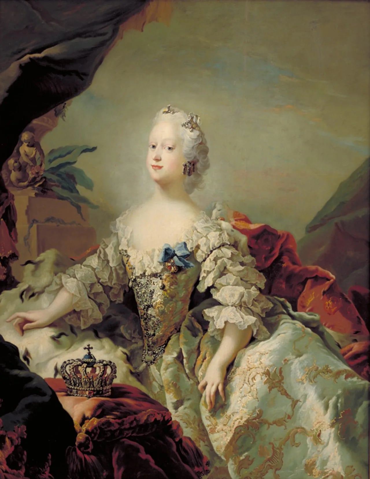 Porträt von Louise von Großbritannien, Irland und Hannover (1724–1751) – Gedenkseite