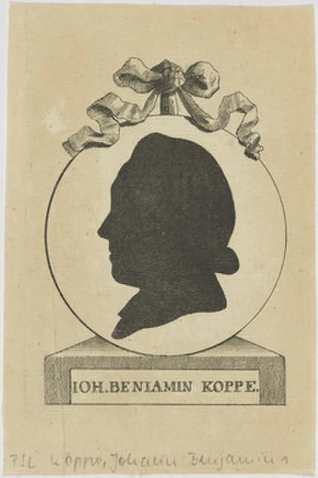 Portrait of Johann Benjamin Koppe (1750–1791) – memorial page