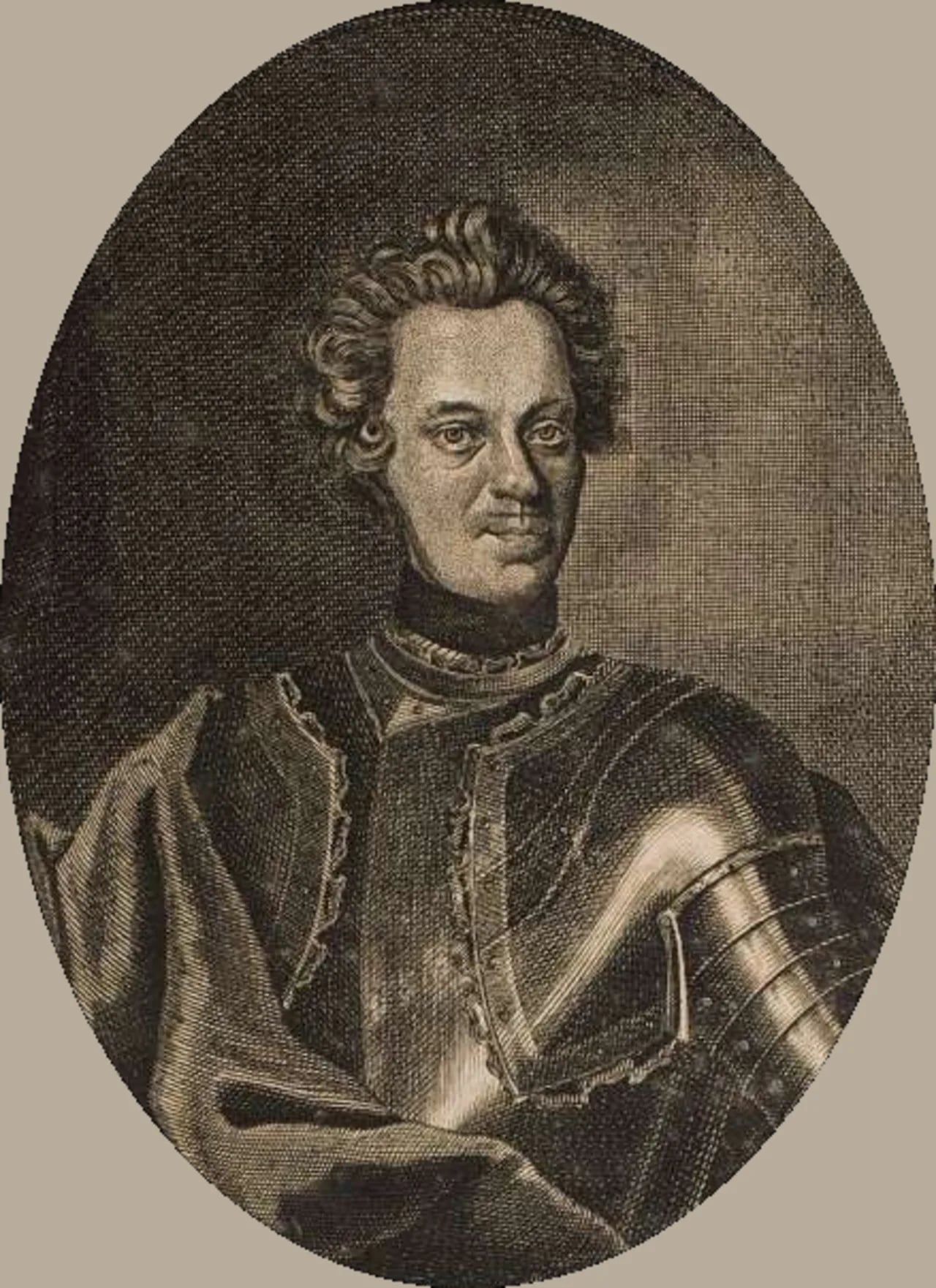 Porträt von Johann Friedrich von Flemming (1670–1733) – Gedenkseite