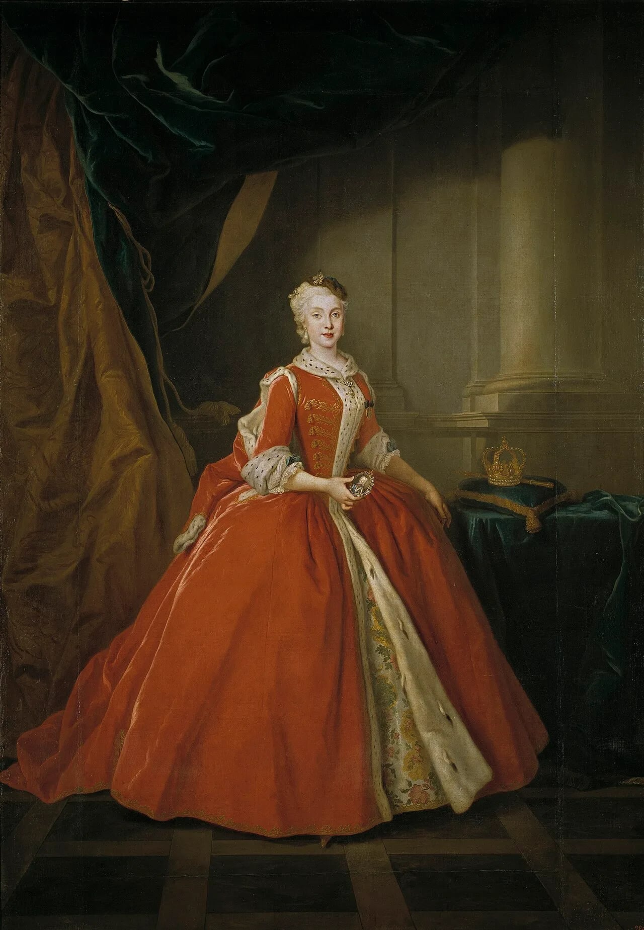 Porträt von Maria Amalia von Sachsen (1724–1760) – Gedenkseite