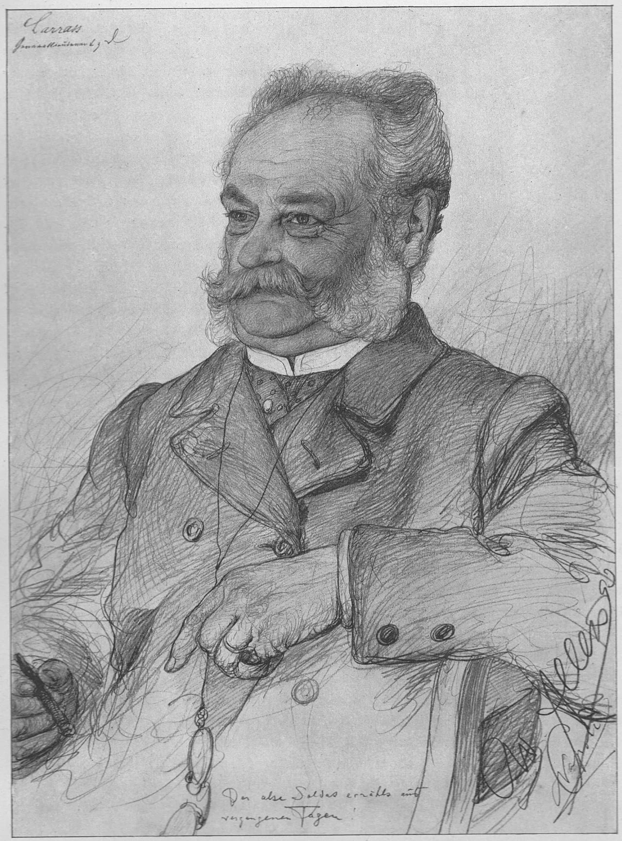 Porträt von Johannes Anton Larraß (1832–1908) – Gedenkseite