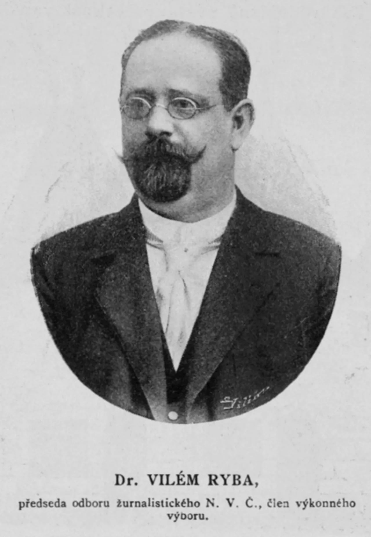Porträt von Vilém Ryba (1849–1907) – Gedenkseite