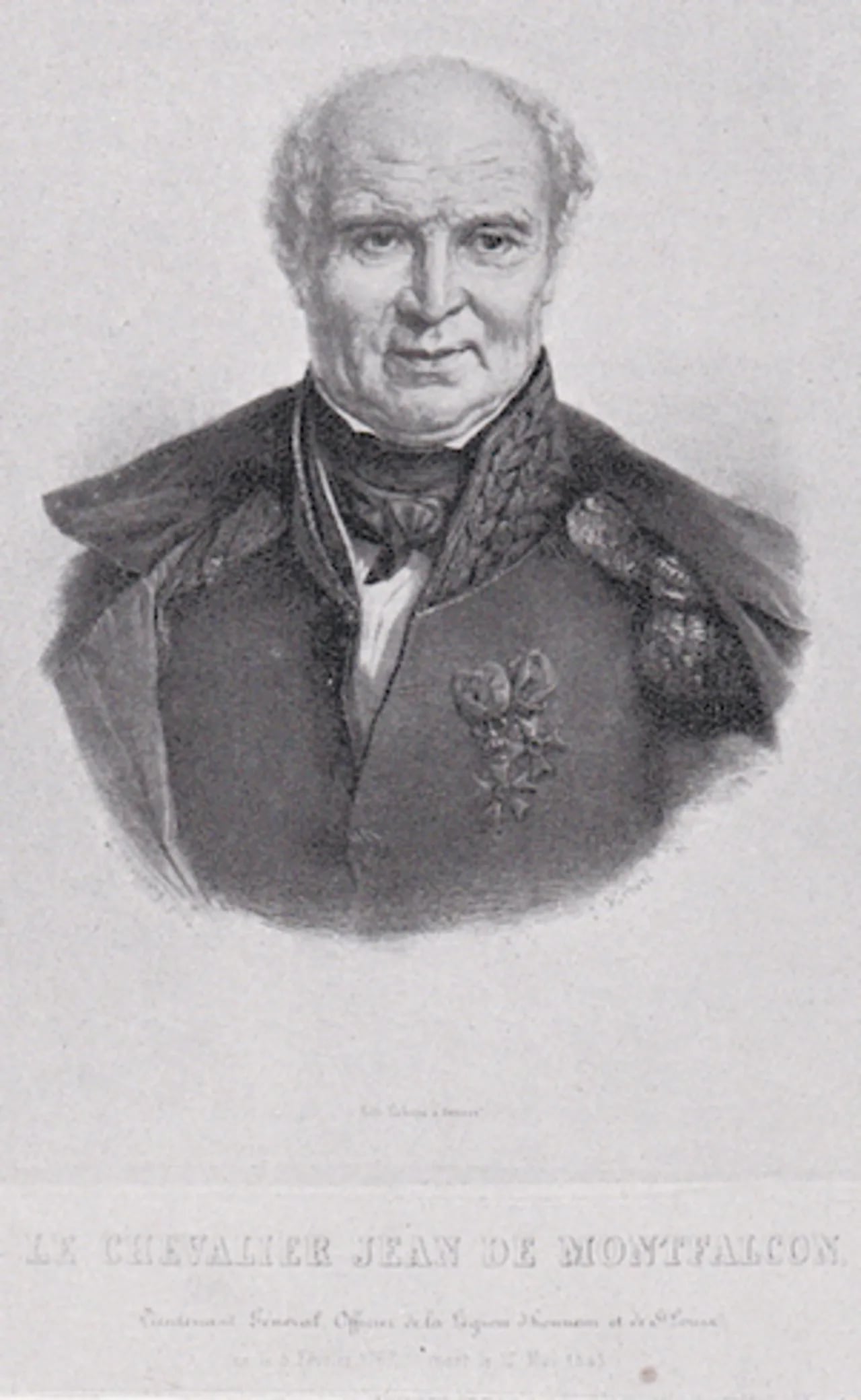 Porträt von Jean de Montfalcon (1767–1845) – Gedenkseite