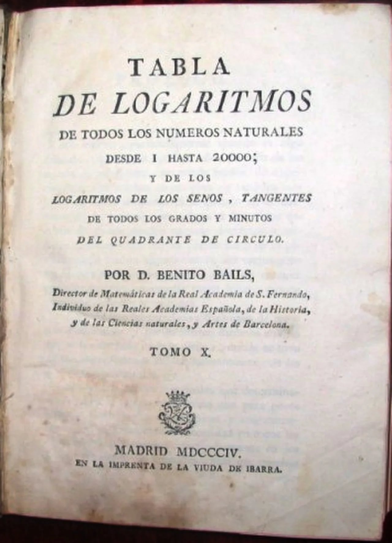 Porträt von Benito Bails (1730–1797) – Gedenkseite