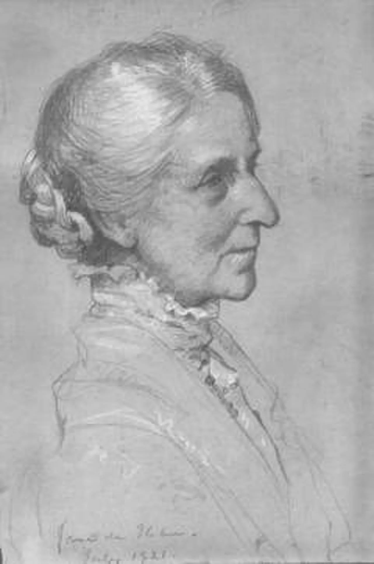 Porträt von Bertha Johnson (1846–1927) – Gedenkseite