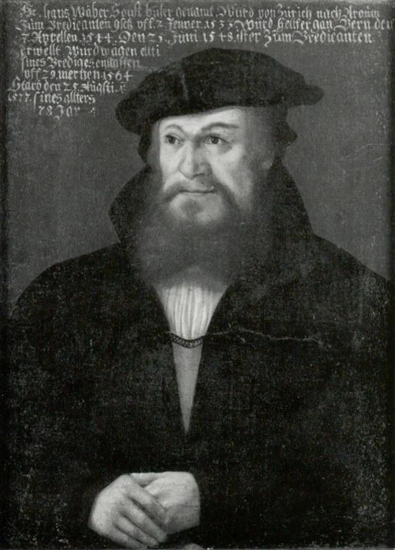 Porträt von Johannes Wäber (1499–1577) – Gedenkseite