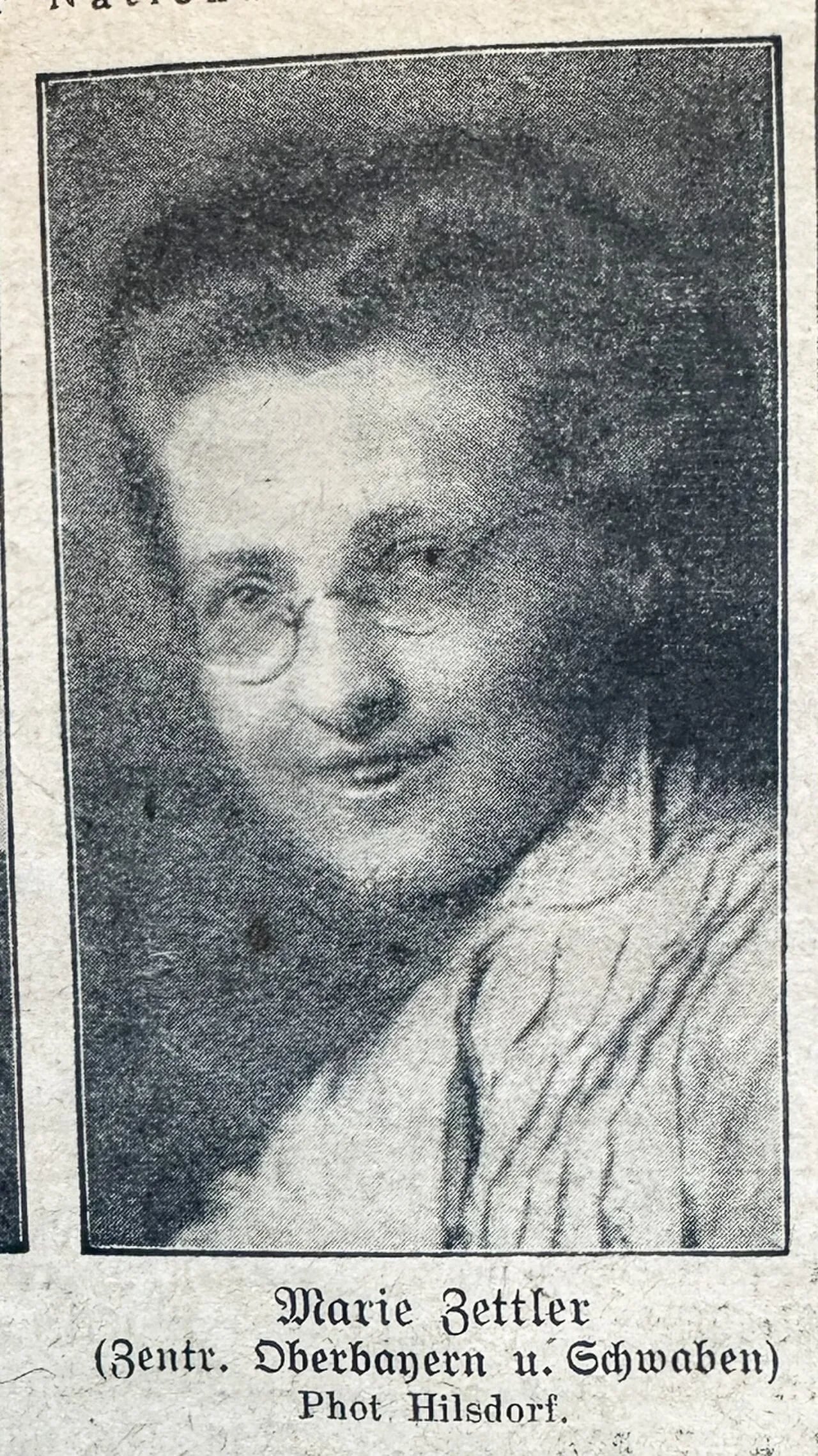 Porträt von Marie Zettler (1885–1950) – Gedenkseite
