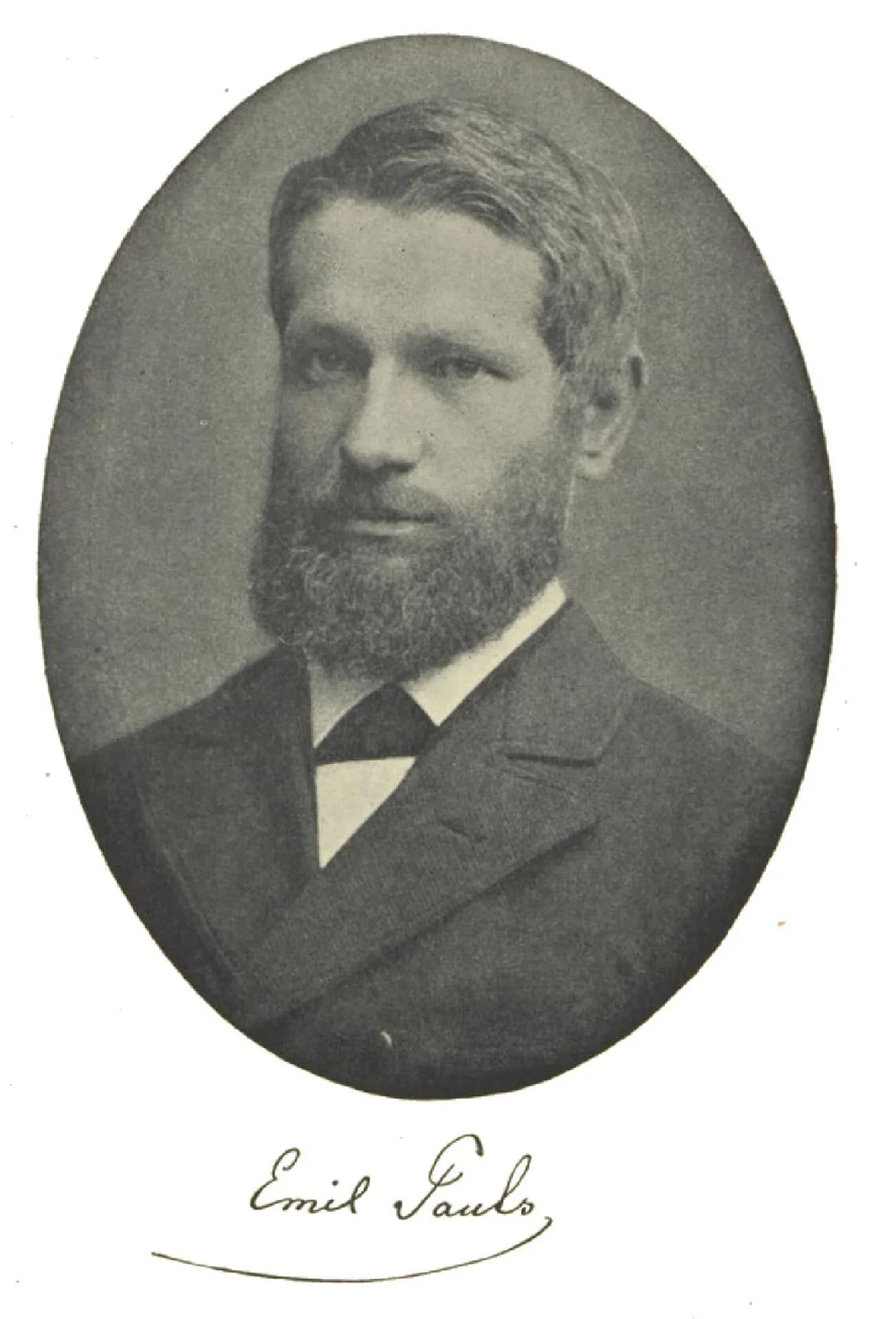 Porträt von Emil Pauls (1840–1911) – Gedenkseite