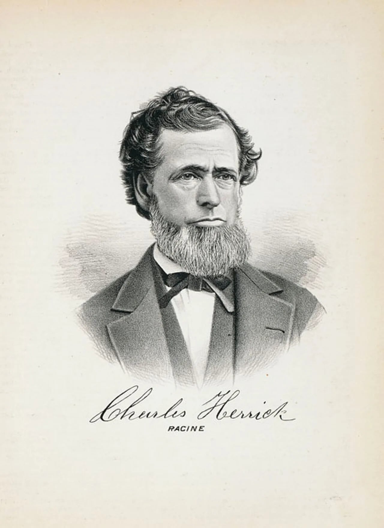 Porträt von Charles Herrick (1814–1886) – Gedenkseite