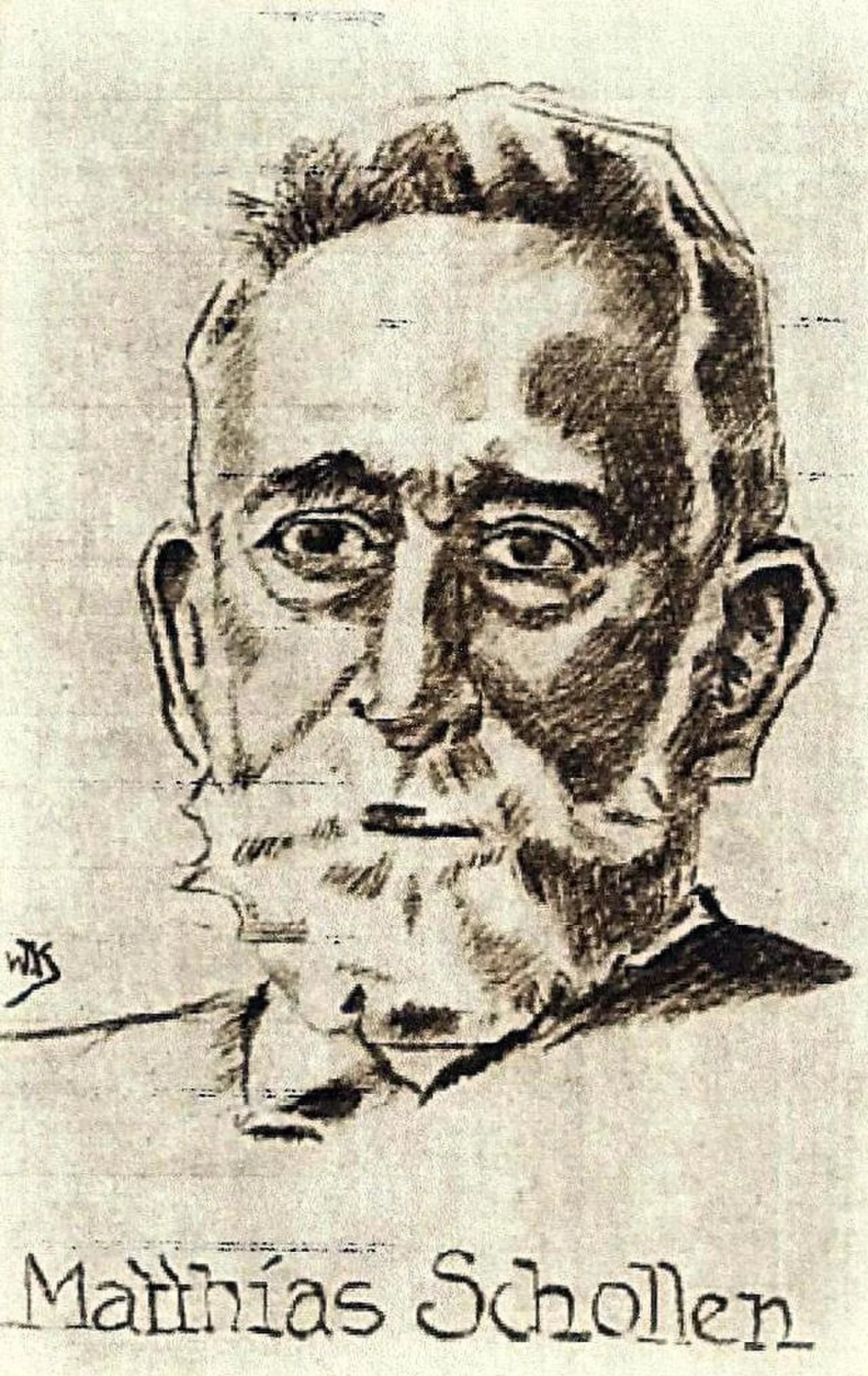 Porträt von Matthias Schollen (1846–1915) – Gedenkseite