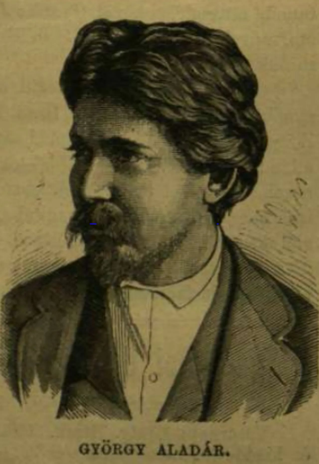 Porträt von Aladár György (1844–1906) – Gedenkseite