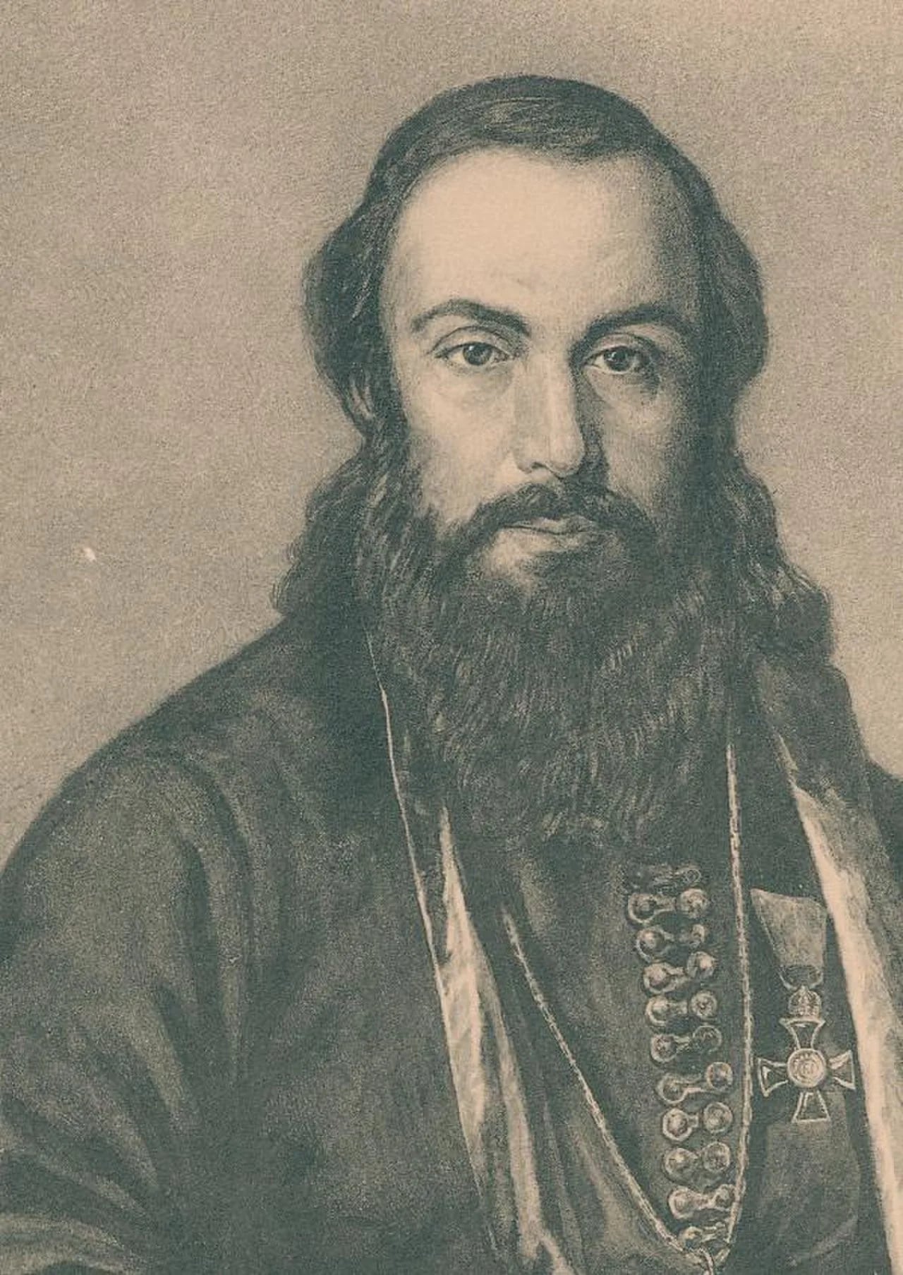 Porträt von Sergije Kaćanski (1813–1859) – Gedenkseite