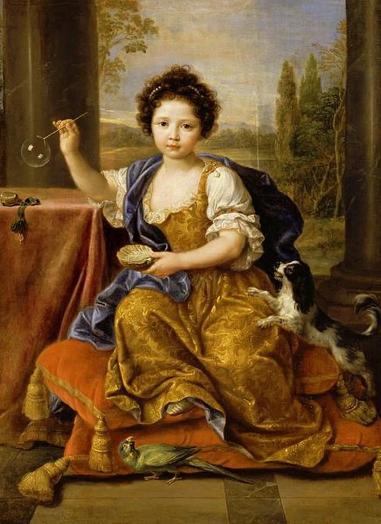 Porträt von Louise Marie Anne de Bourbon (1674–1681) – Gedenkseite