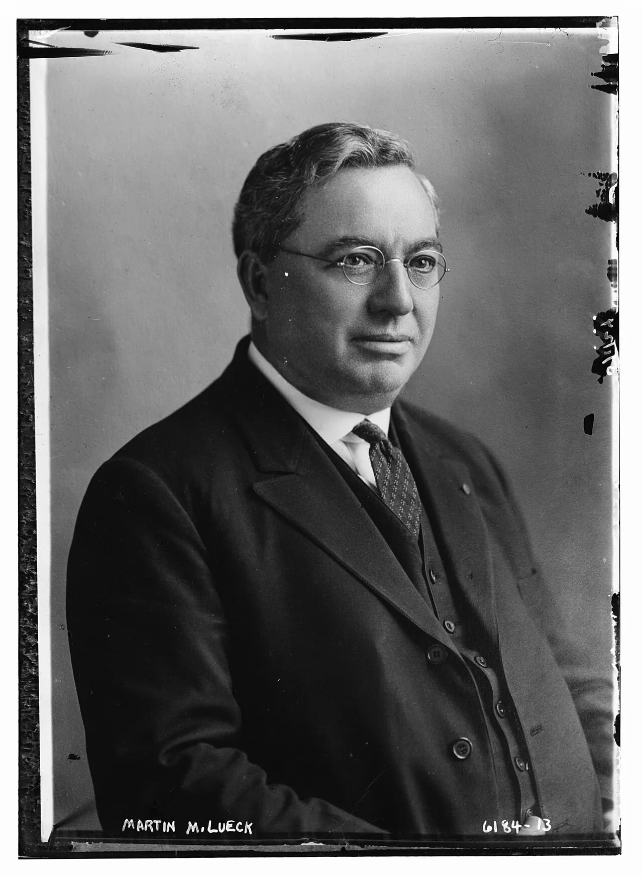 Portrait of Martin L. Lueck (1872–1926) – memorial page