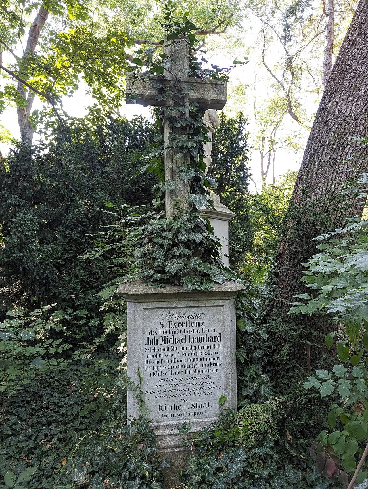 Porträt von Johann Michael Leonhard (1782–1863) – Gedenkseite