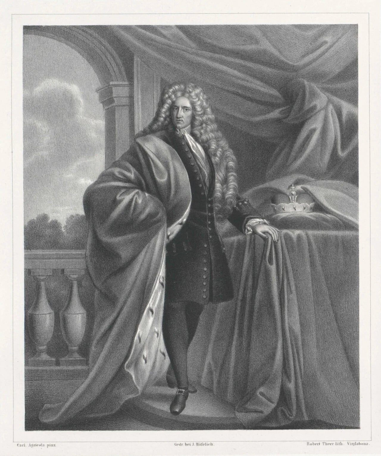 Porträt von Walter Franz Xaver Anton von Dietrichstein (1664–1738) – Gedenkseite