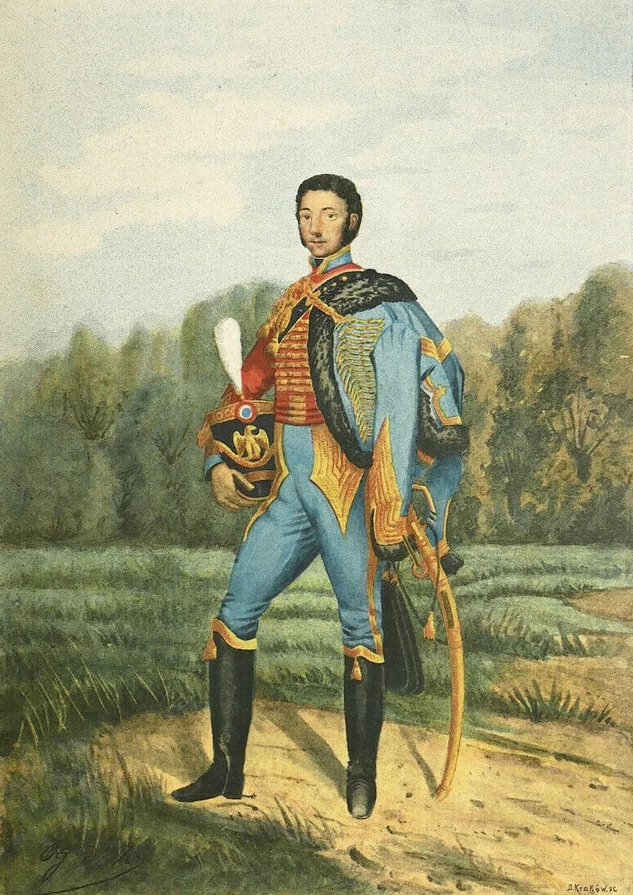 Porträt von Jean Baptiste Barbanègre (1775–1806) – Gedenkseite