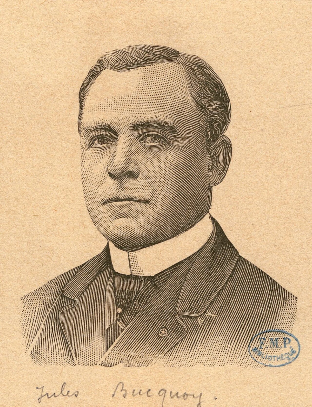 Porträt von Jules Bucquoy (1829–1920) – Gedenkseite