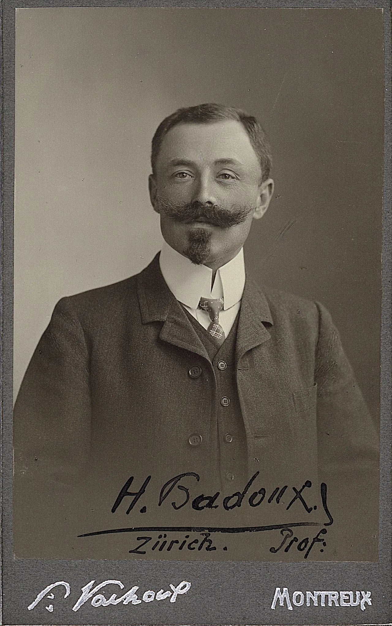 Porträt von Henri Badoux (1871–1951) – Gedenkseite