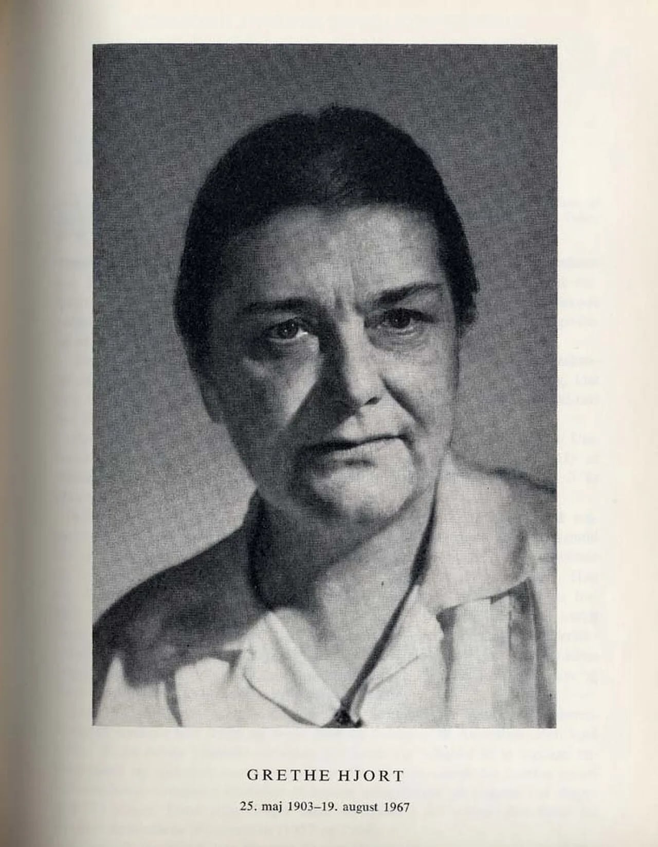 Porträt von Greta Hort (1903–1967) – Gedenkseite