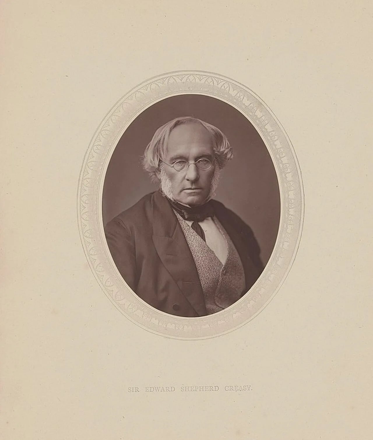 Porträt von Edward Shepherd Creasy (1812–1878) – Gedenkseite