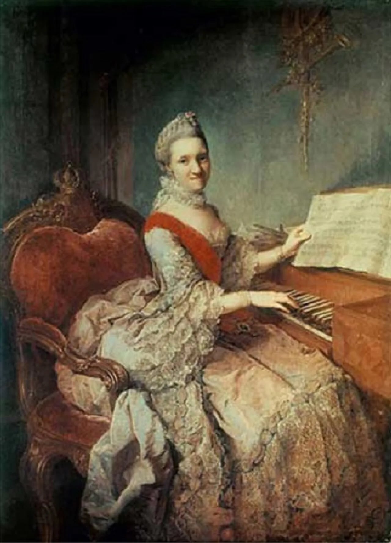 Porträt von Amalie of Mecklenburg-Schwerin (1732–1775) – Gedenkseite