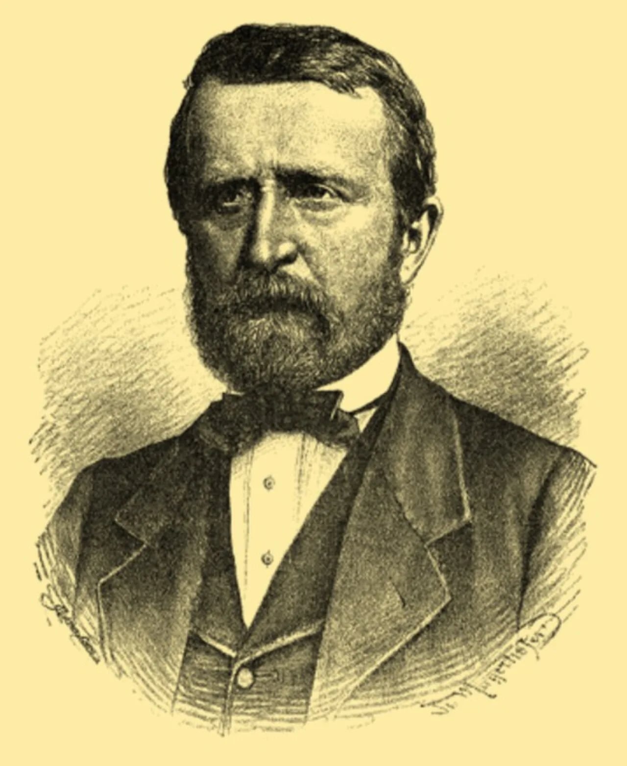 Porträt von August Beer (1815–1879) – Gedenkseite