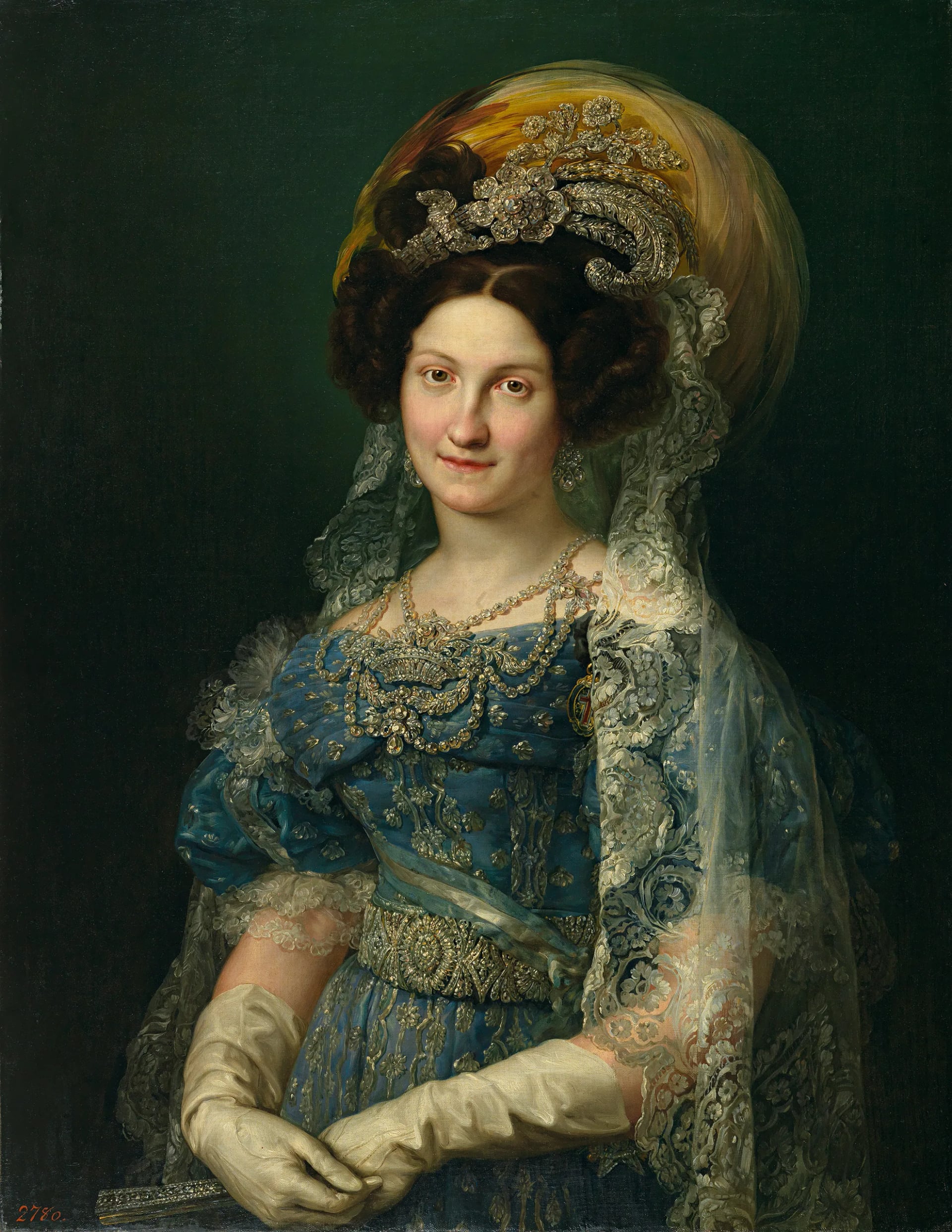 Porträt von Maria Christina von Neapel-Sizilien (1806–1878) – Gedenkseite