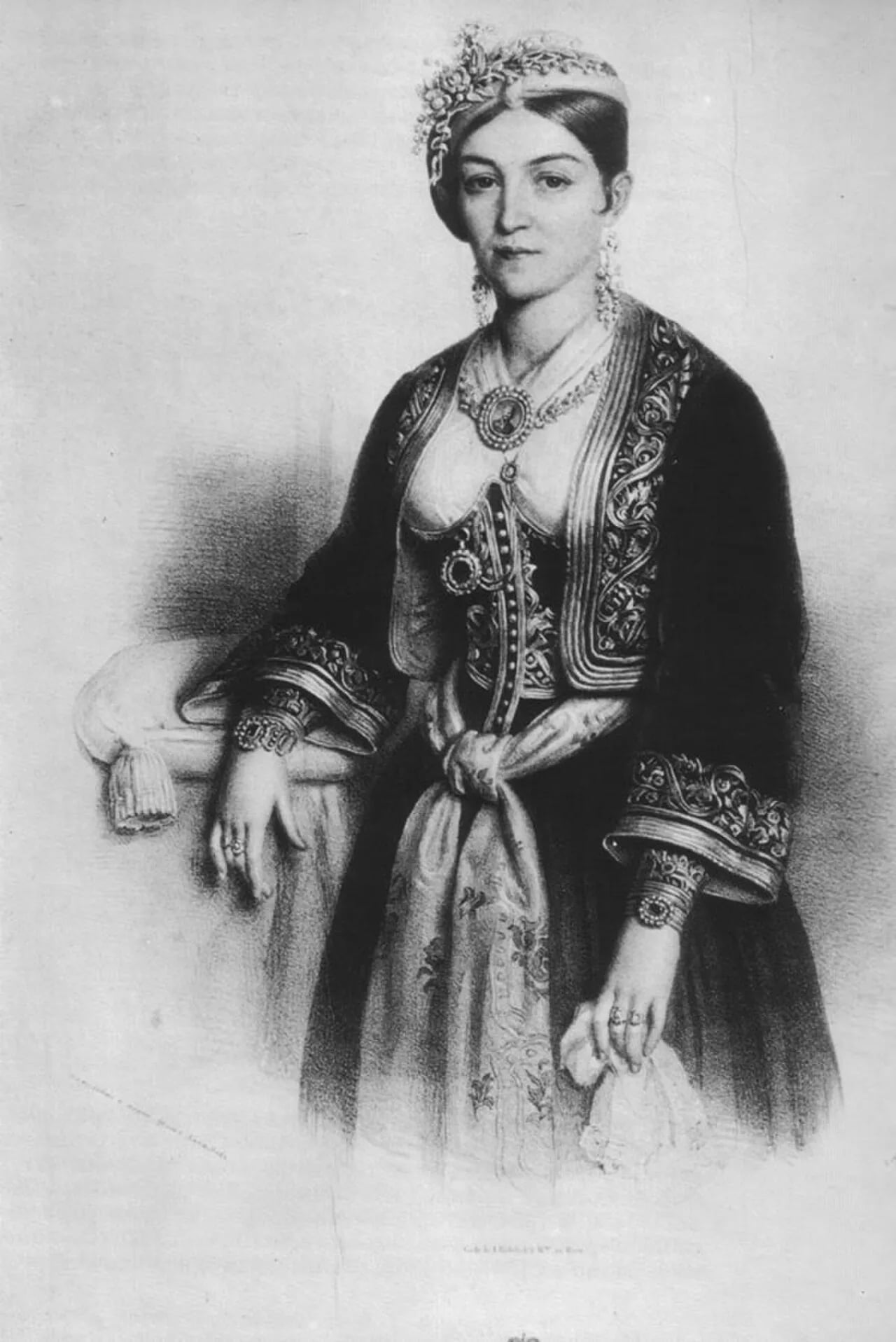 Porträt von Persida Nenadović (1813–1873) – Gedenkseite