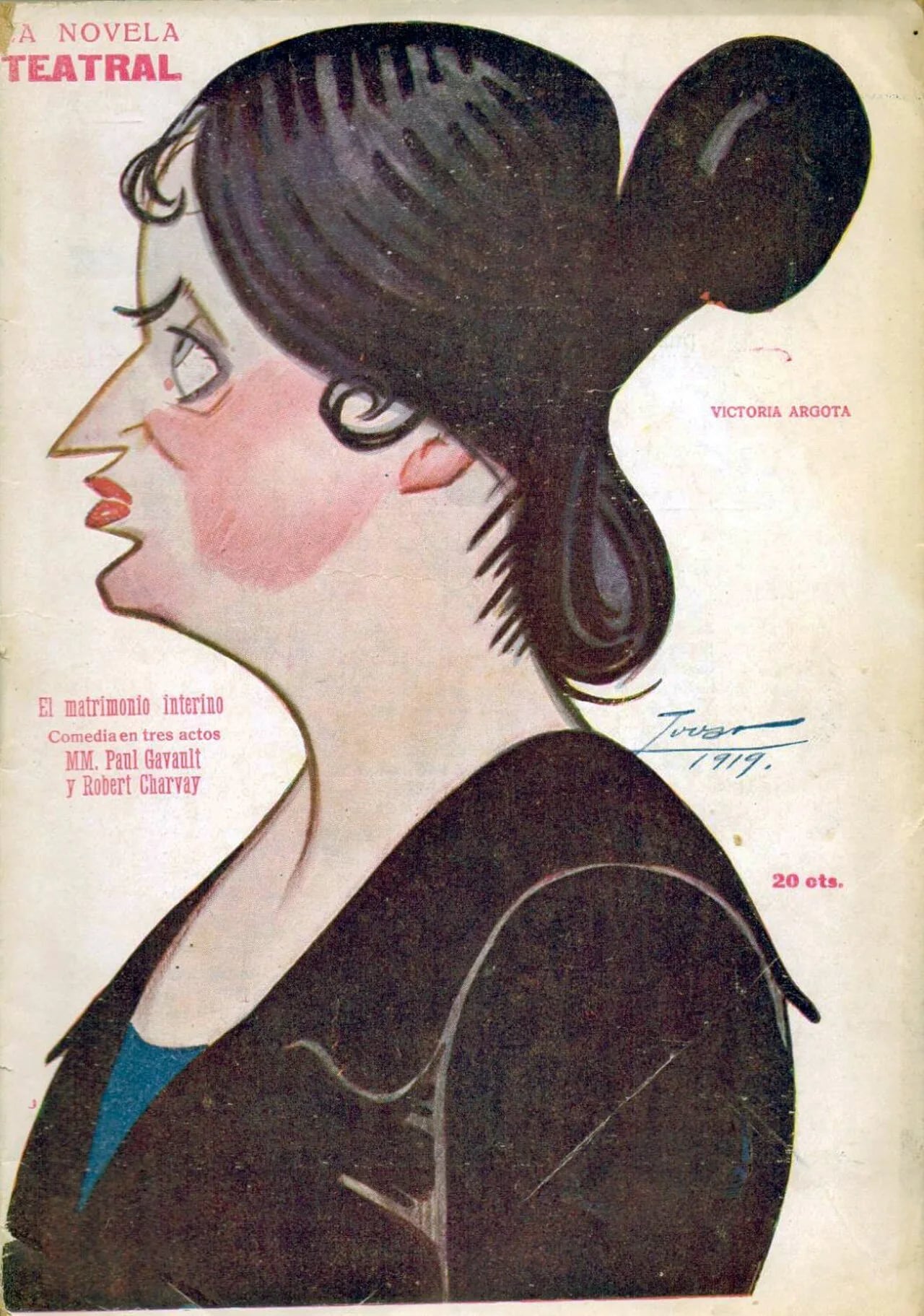 Porträt von Victoria Argota (1884–1959) – Gedenkseite