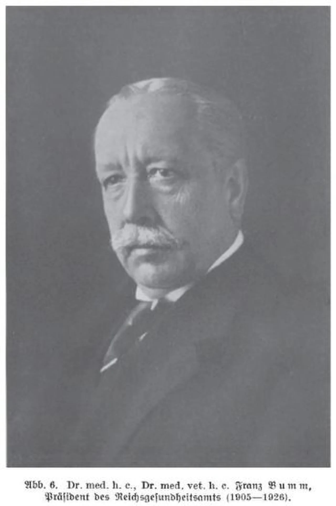 Porträt von Franz Bumm (1861–1942) – Gedenkseite