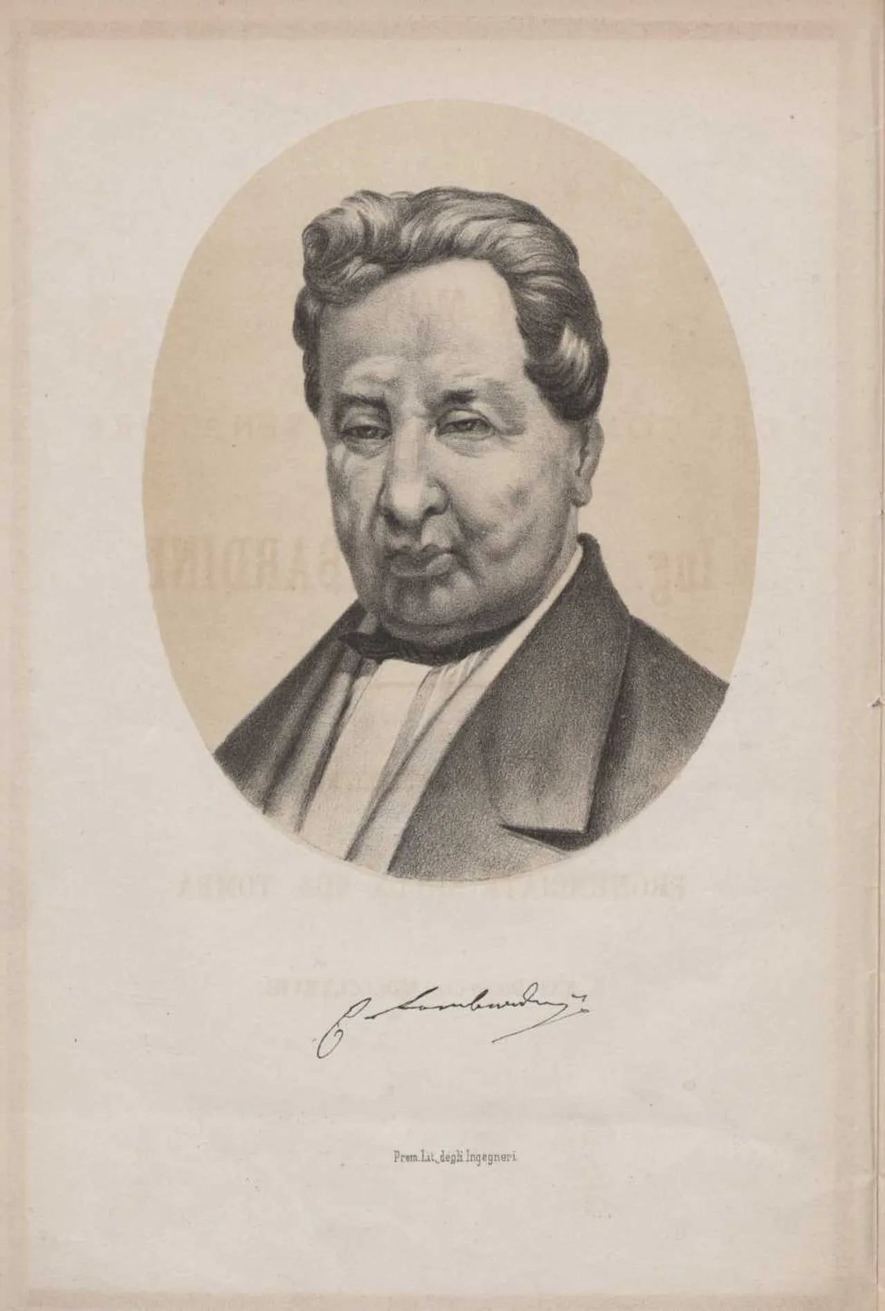 Portrait of Elia Lombardini (1794–1878) – memorial page