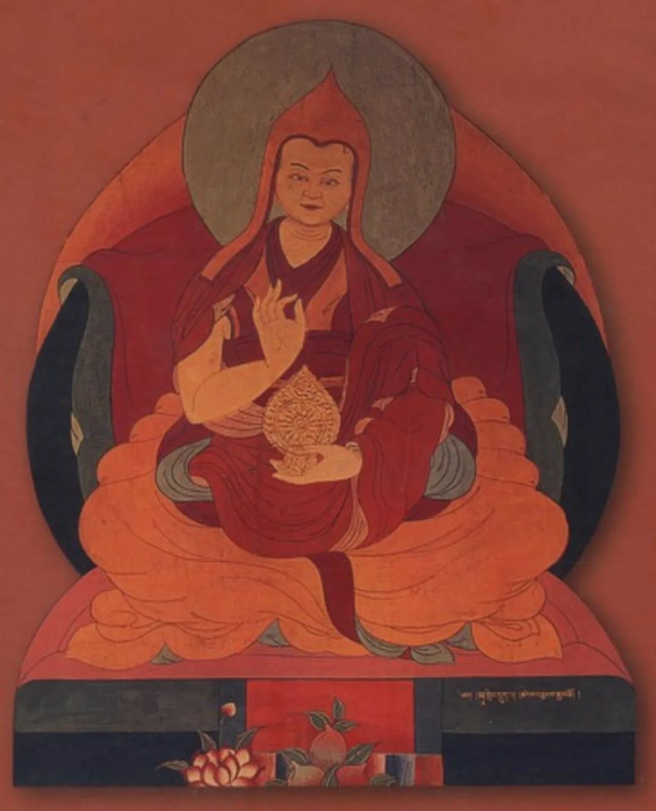 Porträt von Tshangyang Gyatsho (1683–1706) – Gedenkseite