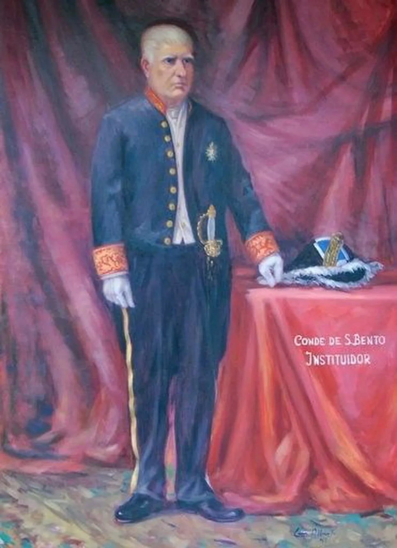 Porträt von Manuel José Ribeiro (1807–1893) – Gedenkseite