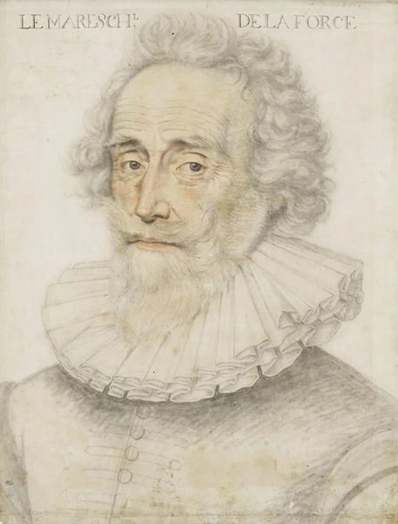 Porträt von Jacques Nompar de Caumont (1558–1652) – Gedenkseite