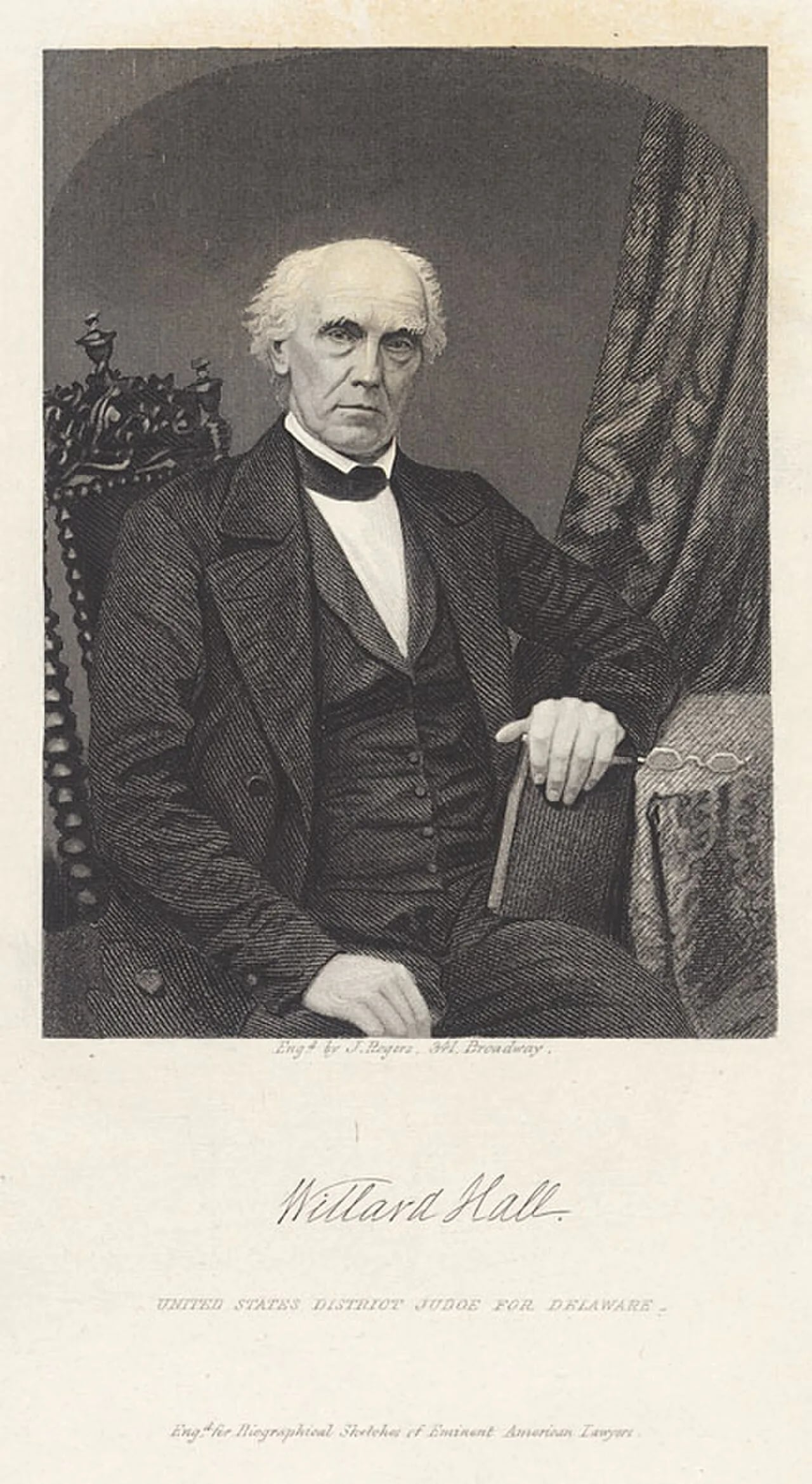 Porträt von Willard Hall (1780–1875) – Gedenkseite