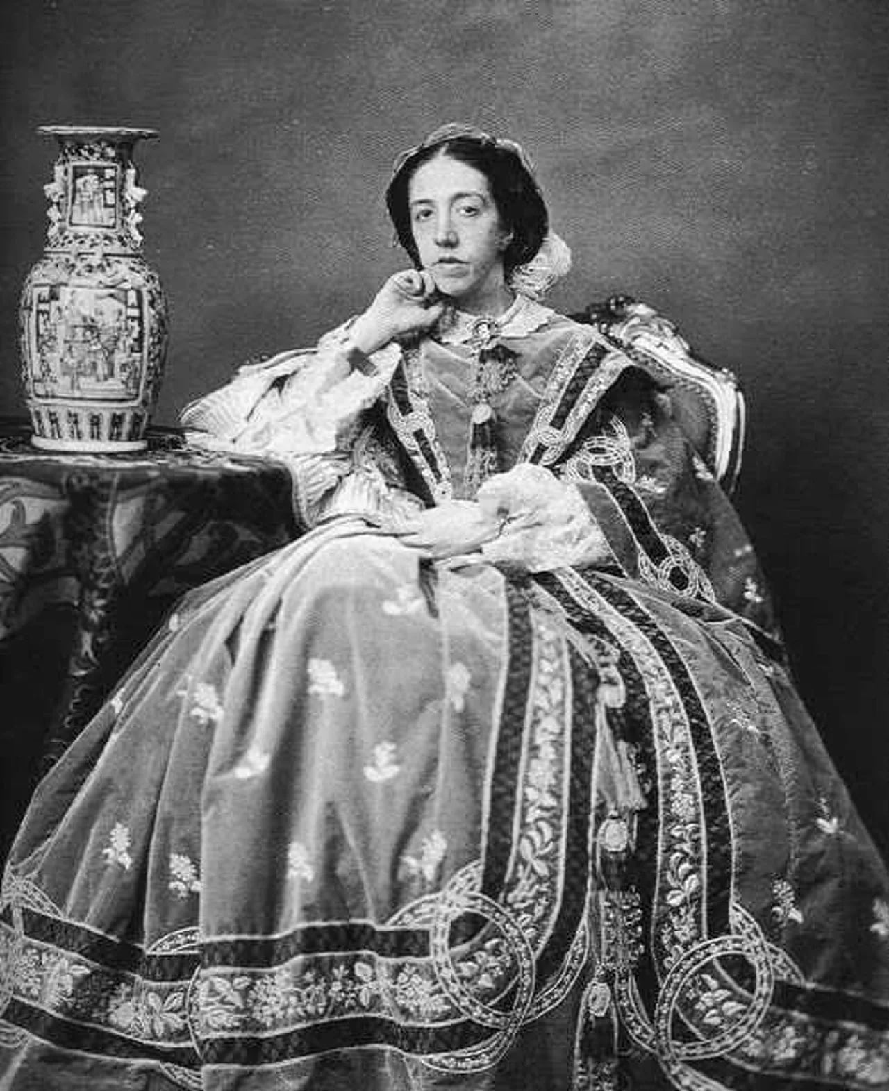 Porträt von Infanta de España María Cristina de Borbón (1833–1902) – Gedenkseite