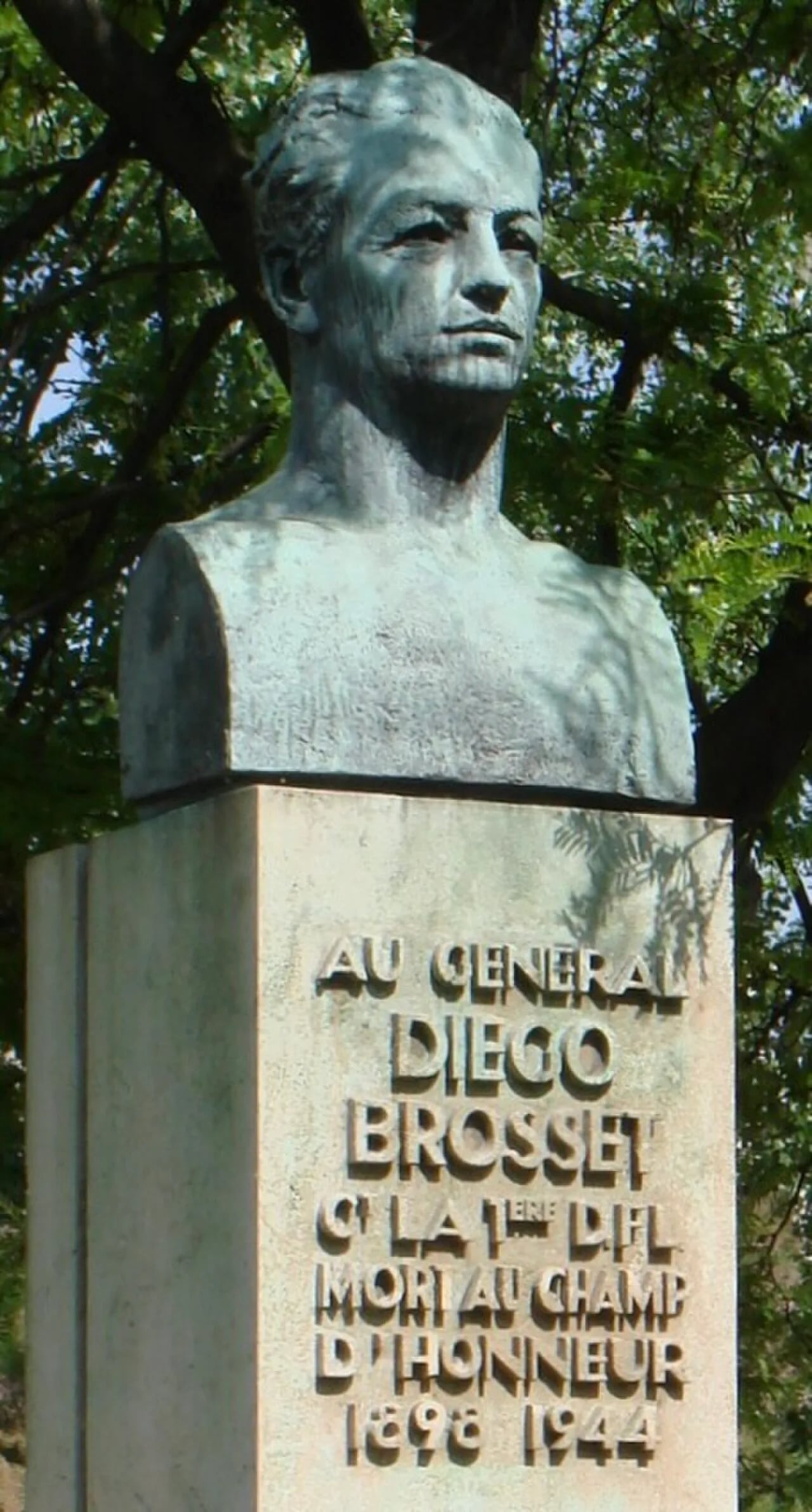 Porträt von Diego Brosset (1898–1944) – Gedenkseite