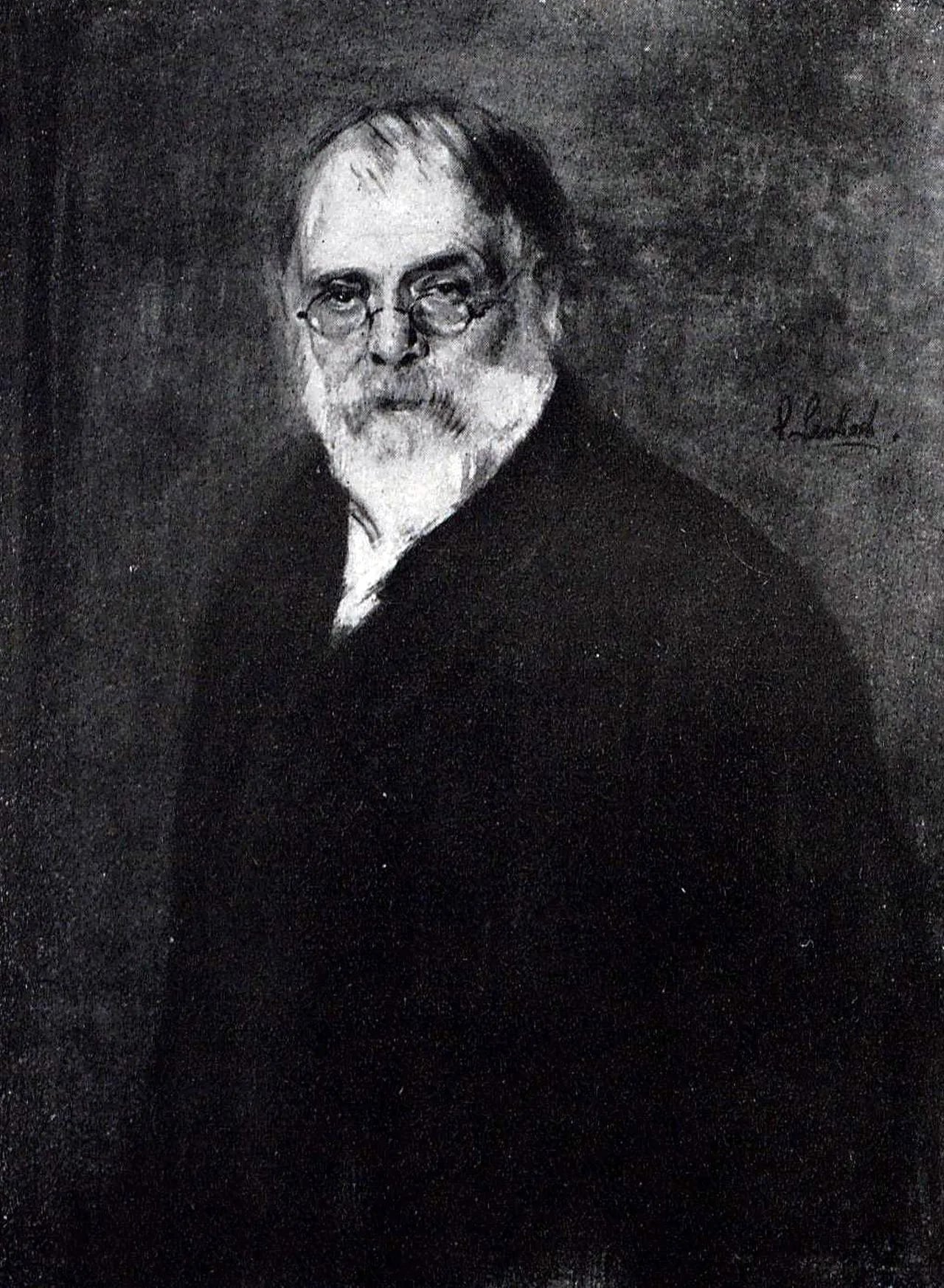 Porträt von Alois Hauser der Ältere (1831–1909) – Gedenkseite