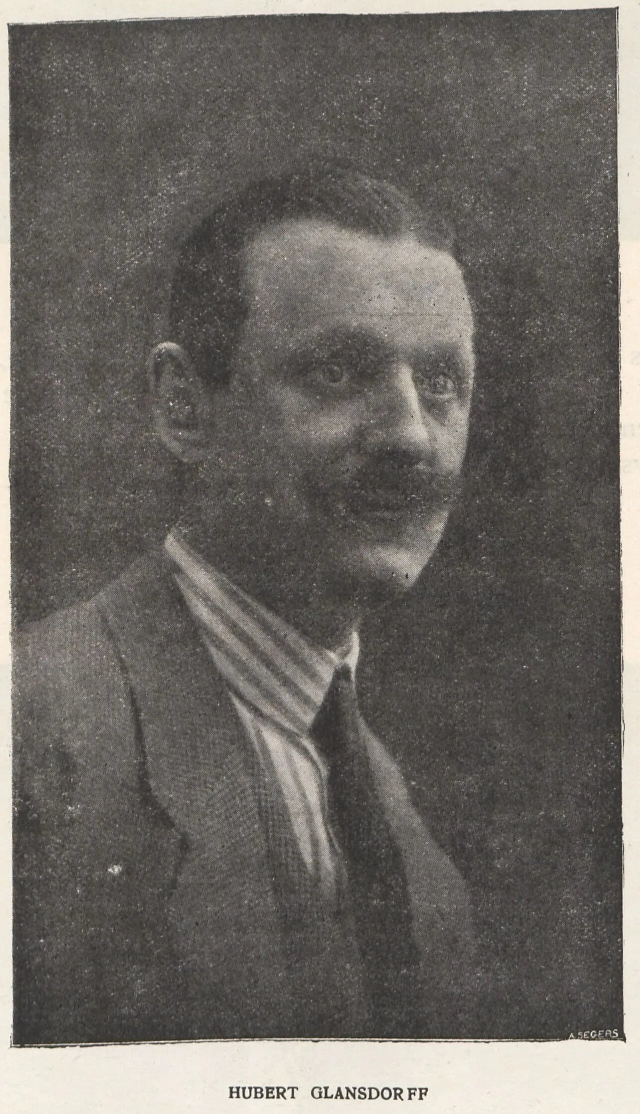 Porträt von Hubert Glansdorff (1877–1963) – Gedenkseite