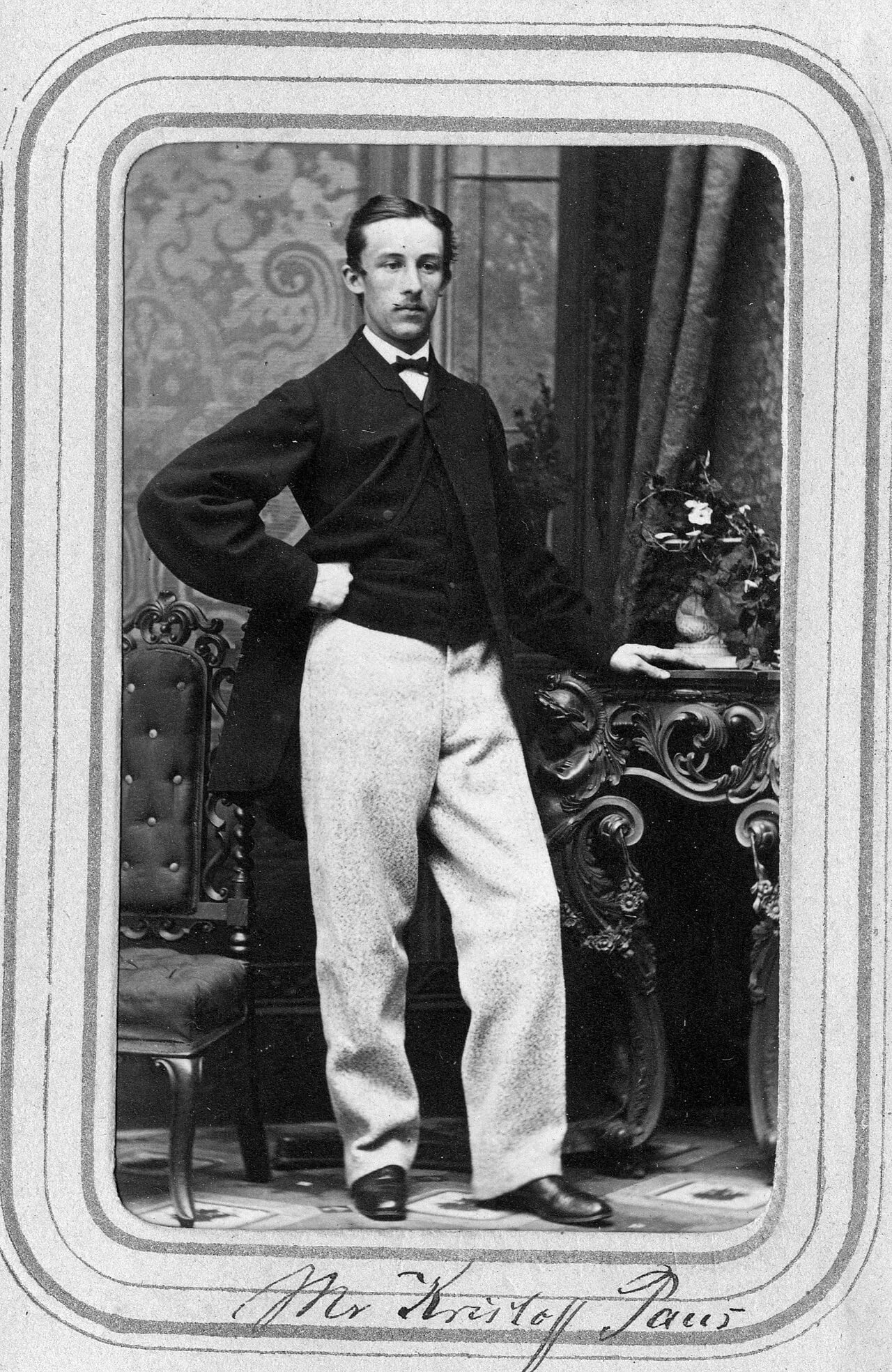 Portrait of Christopher Paus (1843–1919) – memorial page